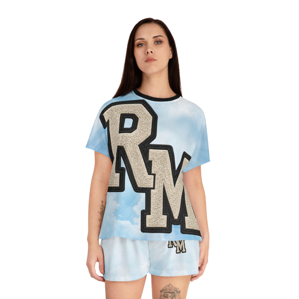 Soldier Scene Pajama Set — Women's Short Sleepwear with Leopard Shorts
