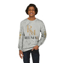 Refined Gold Tie-Dye Crewneck Sweatshirt — “REUMAR” / The Art of Refinement