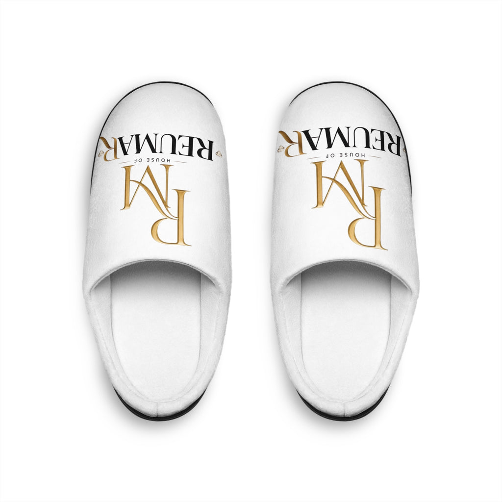 Reunmar Monogram Women's Indoor Slippers — Luxury White House Slippers
