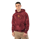 Tie-Dye Embroidered Hoodie — Black Marble RM Logo