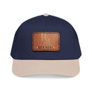 Leather Patch Baseball Cap - Monogram RM Reumay