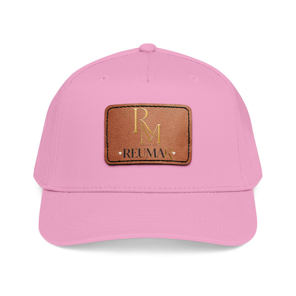 Leather Patch Baseball Cap - Monogram RM Reumay