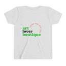 Youth Tee - Reumar Gold Monogram Front & 'art lover boutique' Back