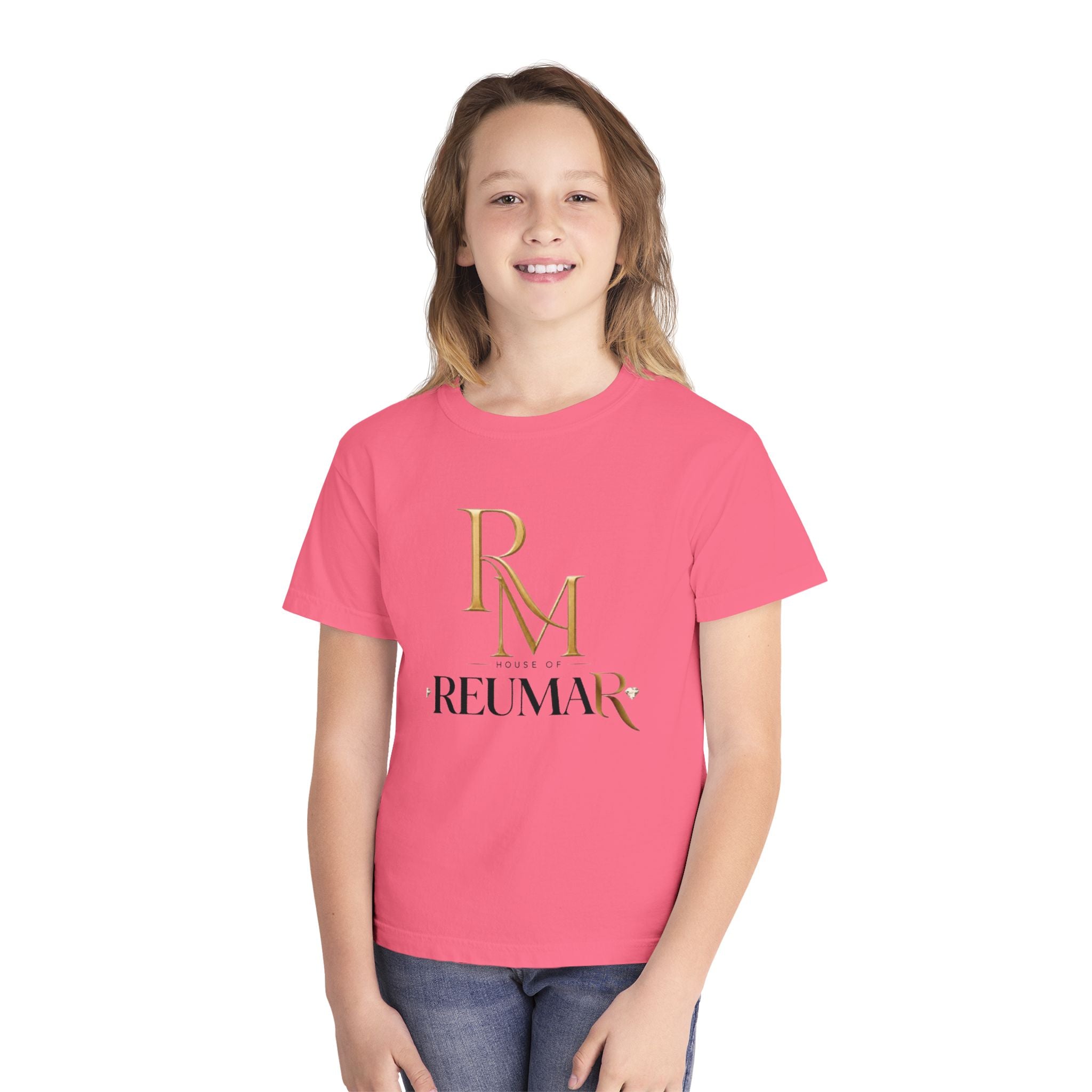 Youth Tee — Reumar Logo Front & "Thank You" Sunburst Back