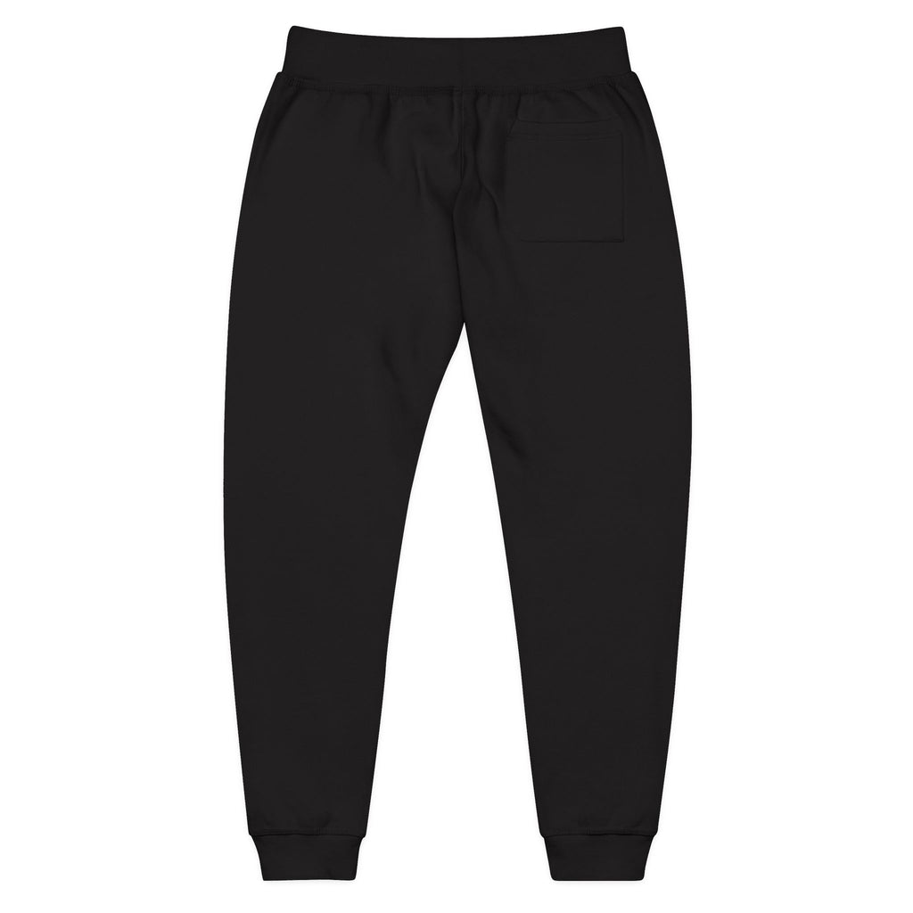 Embroidered Relaxed Sweatpants — Minimal Gold Monogram Lounge Joggers