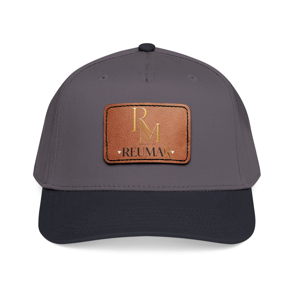 Leather Patch Baseball Cap - Monogram RM Reumay