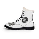 Fur-Lined Leather Boots – "House of Reumar" Embroidered Winter Combat Boots