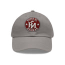 Leather Patch Dad Hat — Embossed RM REUMAN Logo Baseball Cap