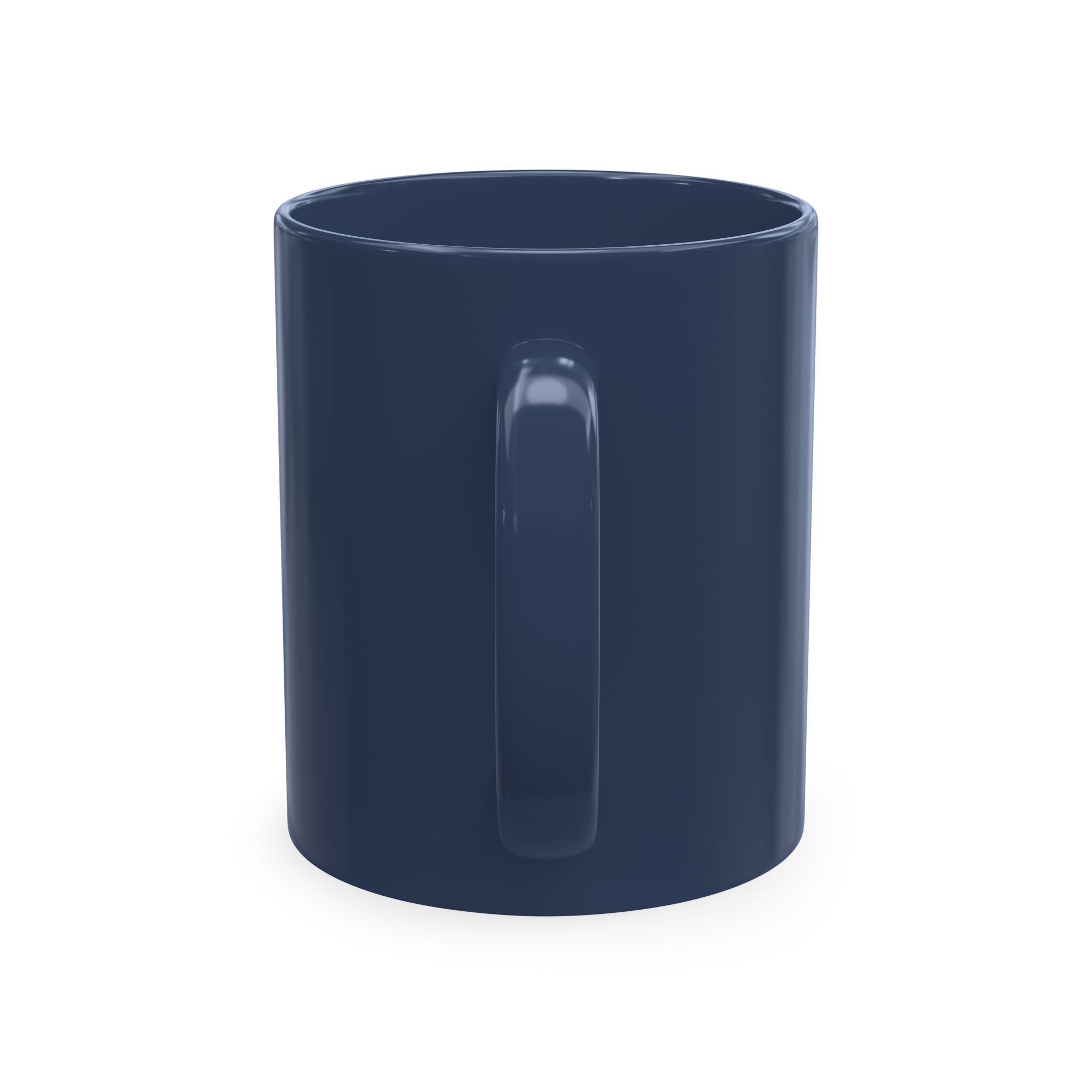 House of Reumar Beige Ceramic Mug — Gold Monogram Coffee Cup