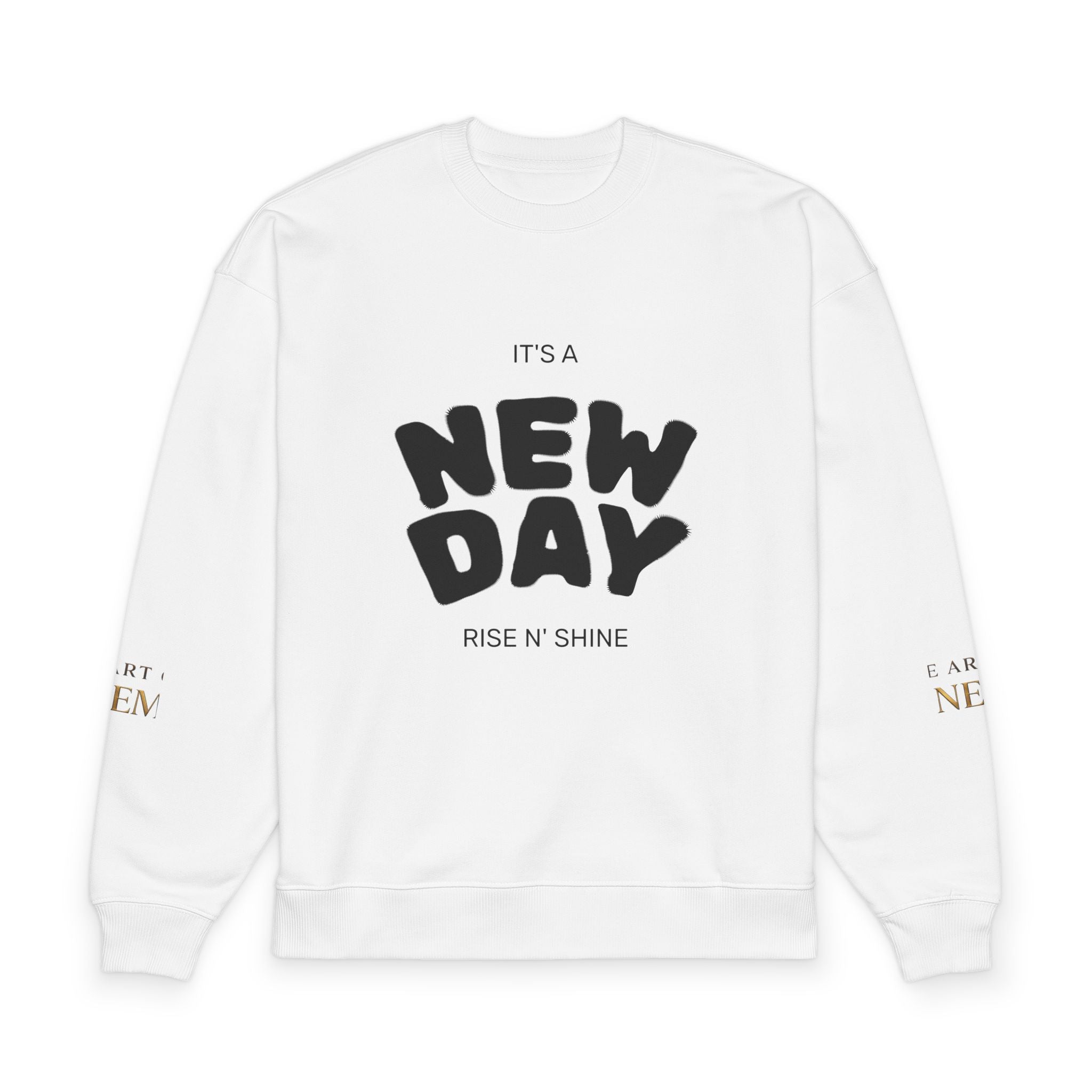 Sweatshirt — "It's a New Day" Oversized Organic Crewneck