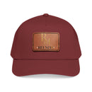 Leather Patch Baseball Cap - Monogram RM Reumay