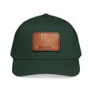 Leather Patch Baseball Cap - Monogram RM Reumay