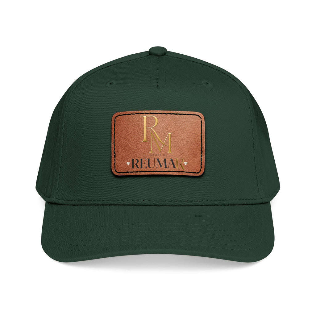 Leather Patch Baseball Cap - Monogram RM Reumay