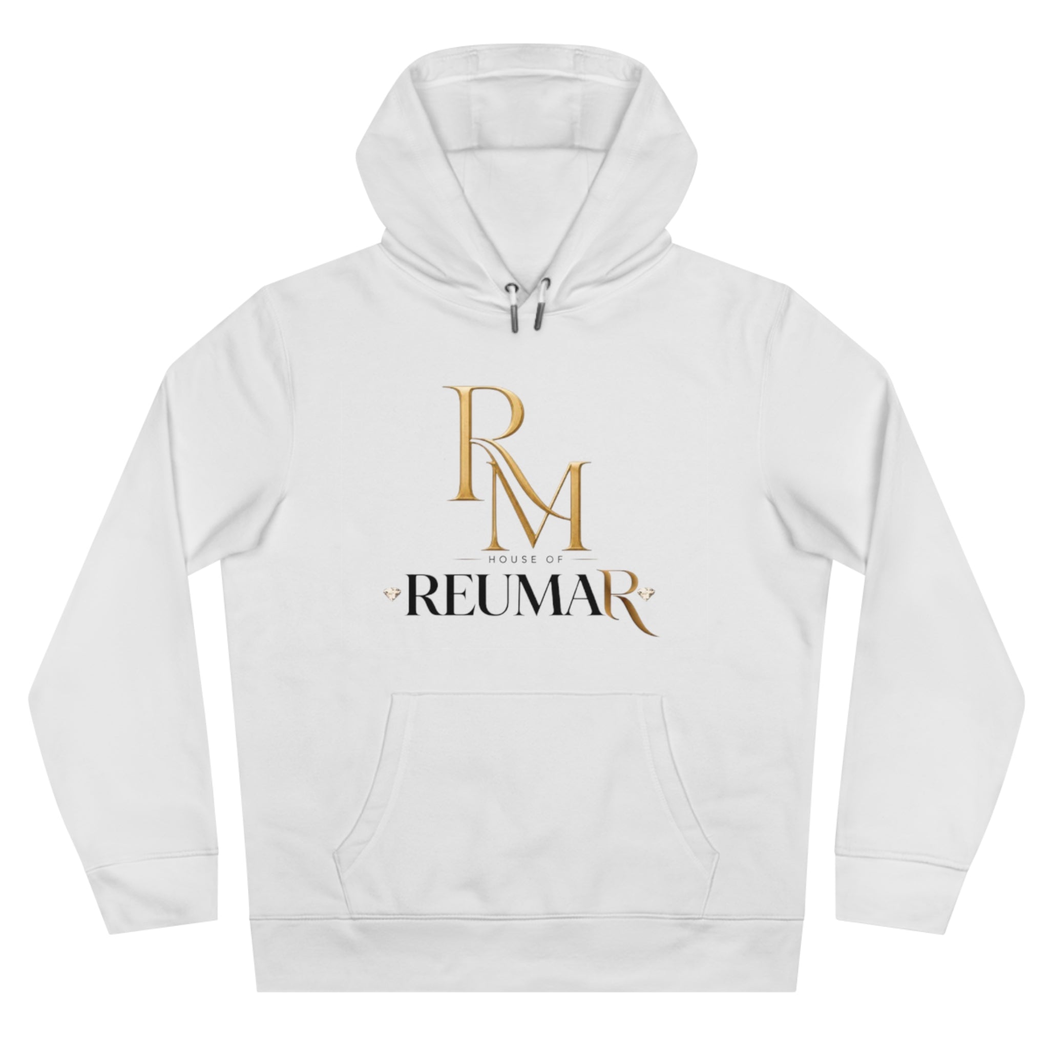 King Hoodie — Reumar RM Gold Logo Hooded Sweatshirt, "Be Good Do Good" Back Design