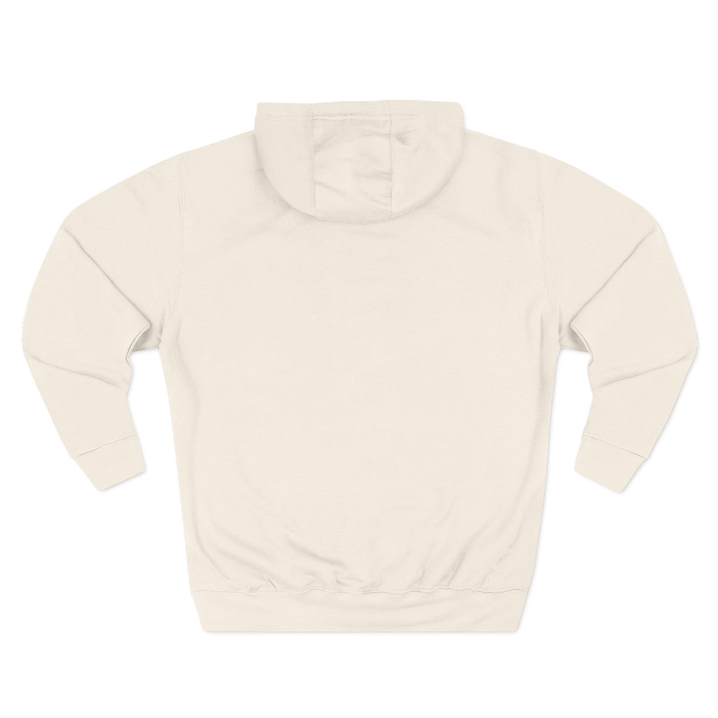Minimalist Gold Monogram Hoodie — 'RM' Chest Logo Fleece Pullover