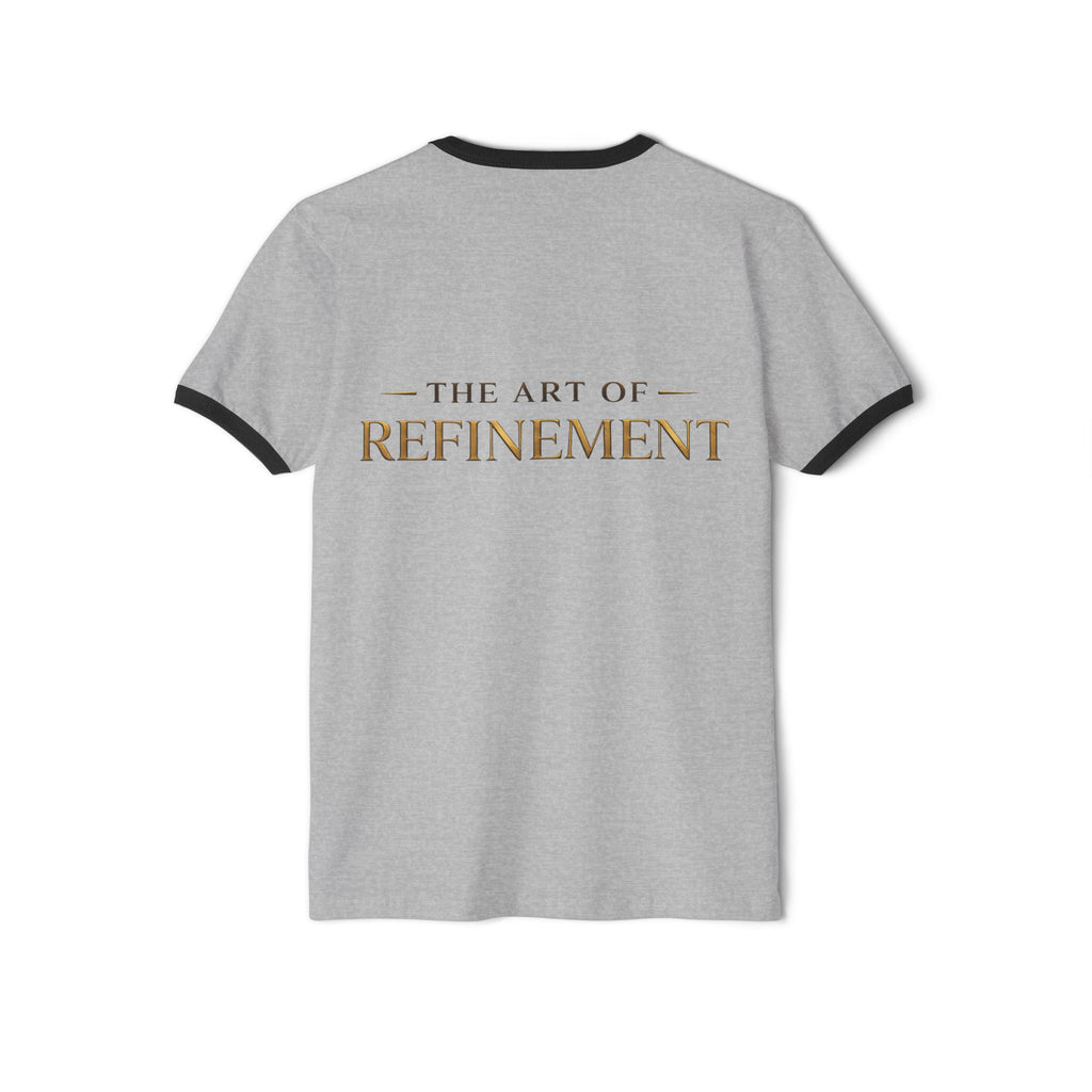 Reumar Gold Monogram Ringer T-Shirt — Vintage Racing Night Back Print