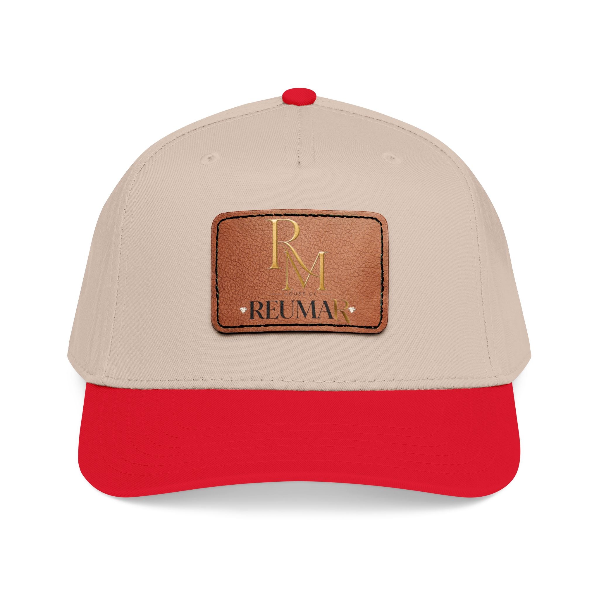 Leather Patch Baseball Cap - Monogram RM Reumay