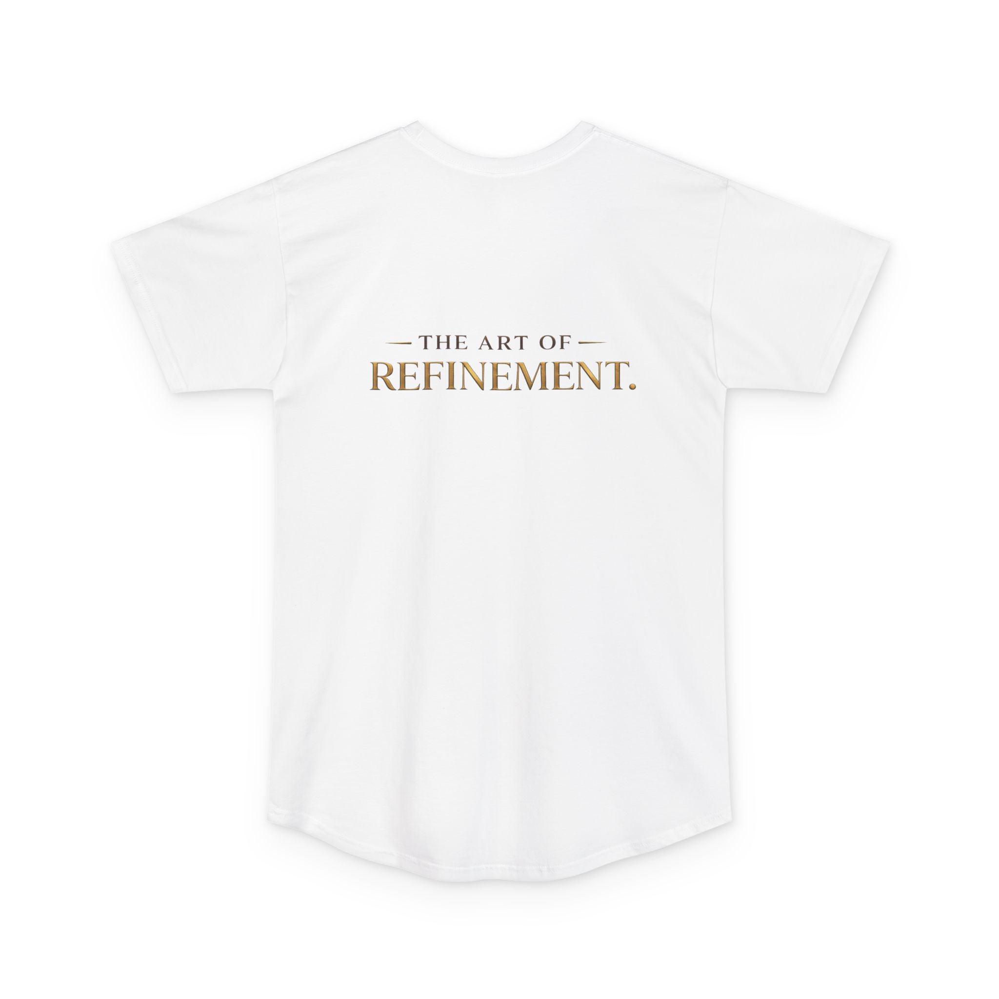 Long Body Tee — "Reumar" Logo & "The Art of Refinement" Graphic