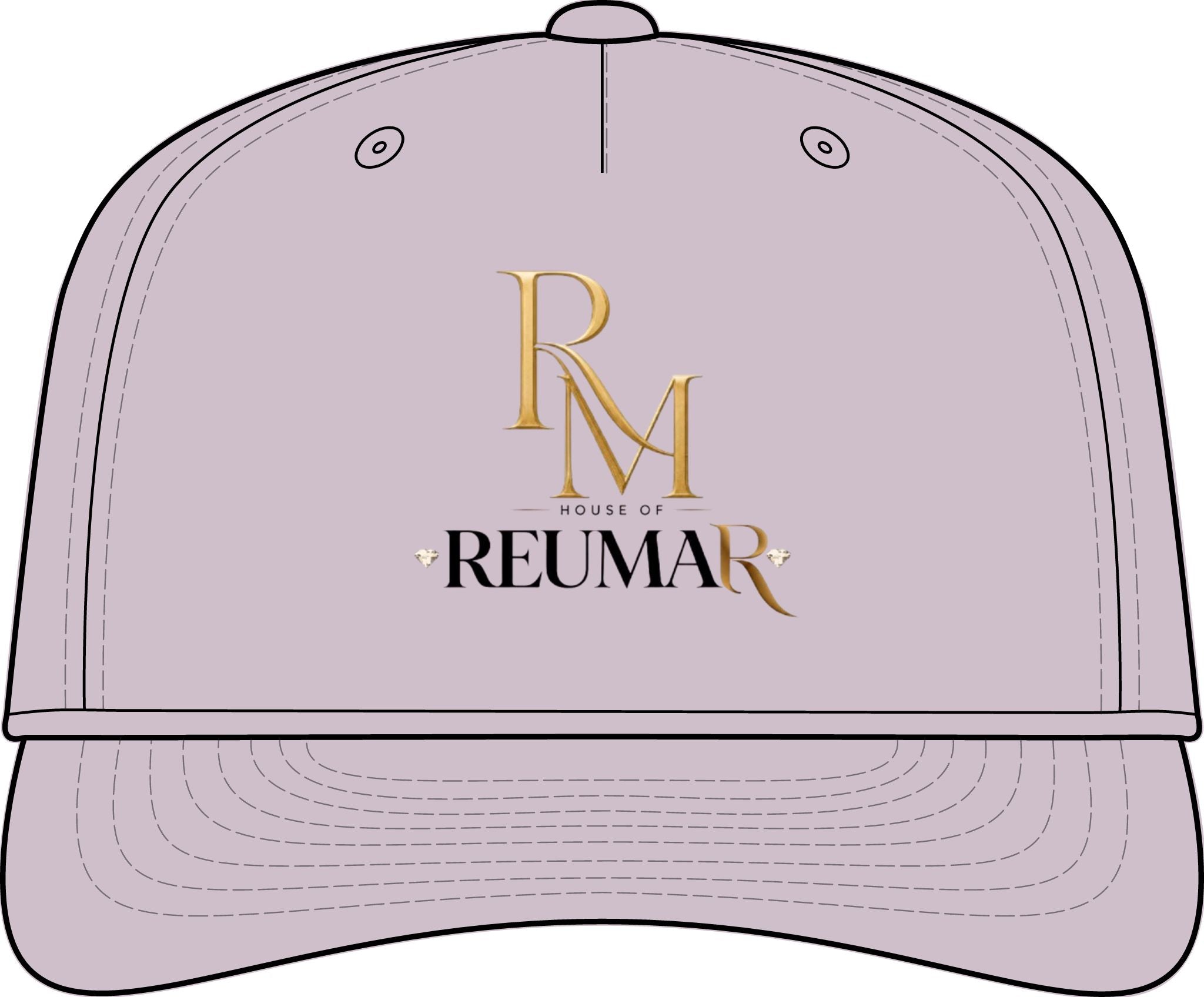 Laser-Perf Rope Cap - House of Reumar Gold Logo Snapback