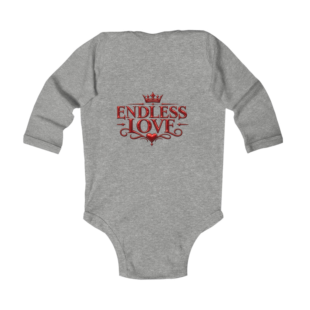 Infant Bodysuit — "Endless Love" Elegant Monogram Baby Onesie