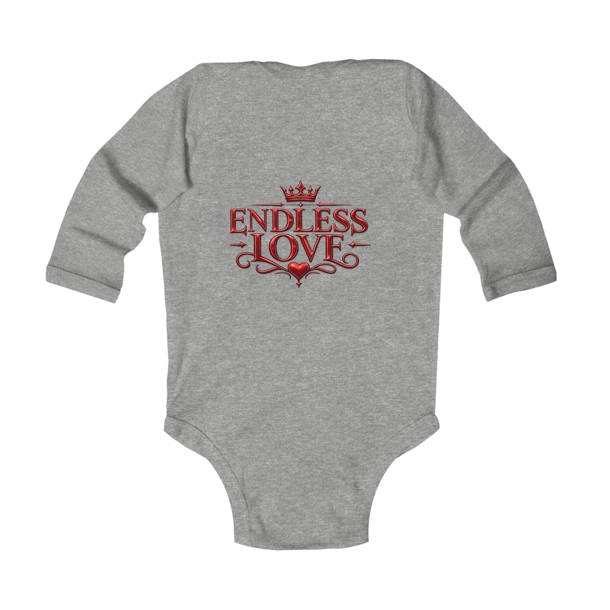 Infant Bodysuit — "Endless Love" Elegant Monogram Baby Onesie
