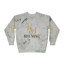 Refined Gold Tie-Dye Crewneck Sweatshirt — “REUMAR” / The Art of Refinement