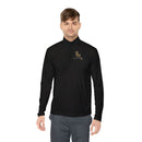 Quarter-Zip Pullover — Gold 'RM Reumar' Logo Embroidered Sweatshirt