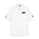 Embroidered Polo Shirt — Gold Crest 'M' Logo