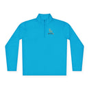 Quarter-Zip Pullover — Gold 'RM Reumar' Logo Embroidered Sweatshirt