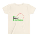 Youth Tee - Reumar Gold Monogram Front & 'art lover boutique' Back
