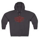 Endless Love Zip Hoodie - Romantic Crown Graphic Couples Pullover