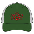 Endless Love Trucker Hat - Romantic Crown Heart Embroidered Cap