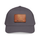 Leather Patch Baseball Cap - Monogram RM Reumay