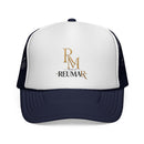 Reumar Gold Monogram Trucker Cap
