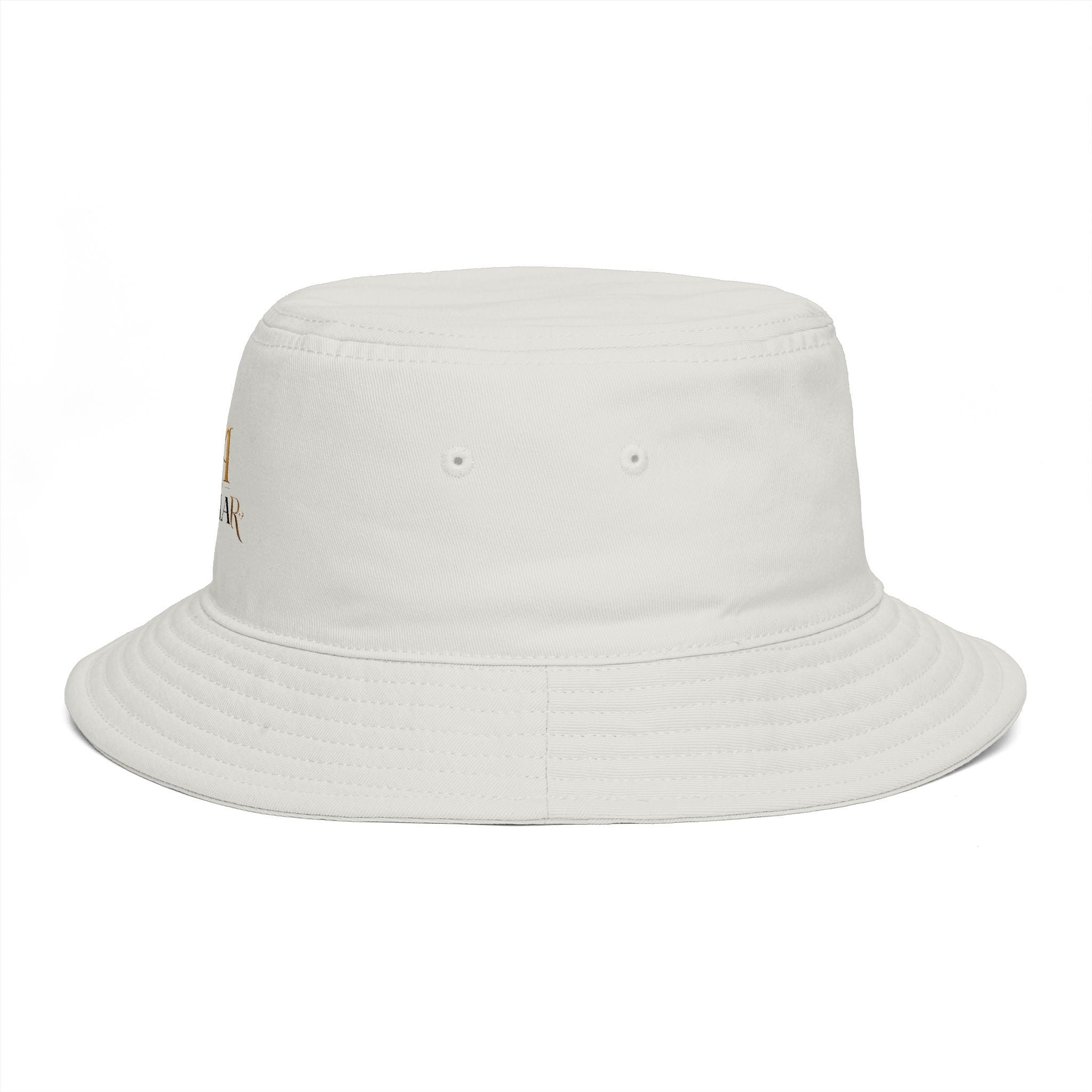 Bucket Hat — RM Reimay Gold Monogram Embroidered Logo