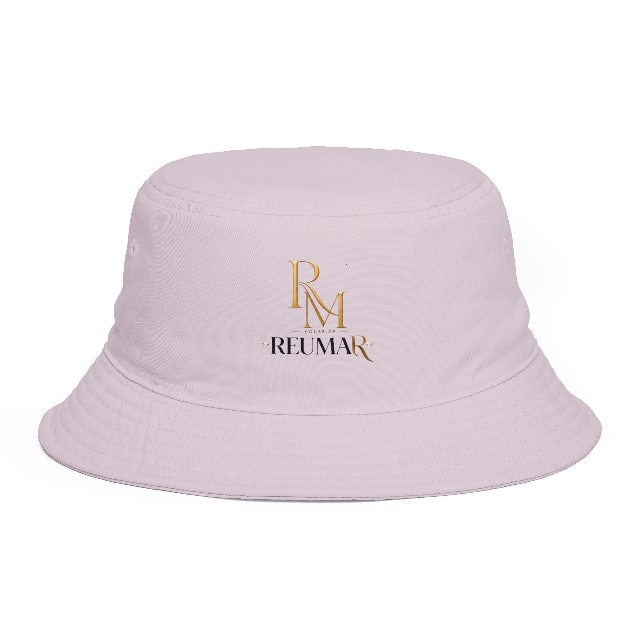 Bucket Hat — RM Reimay Gold Monogram Embroidered Logo