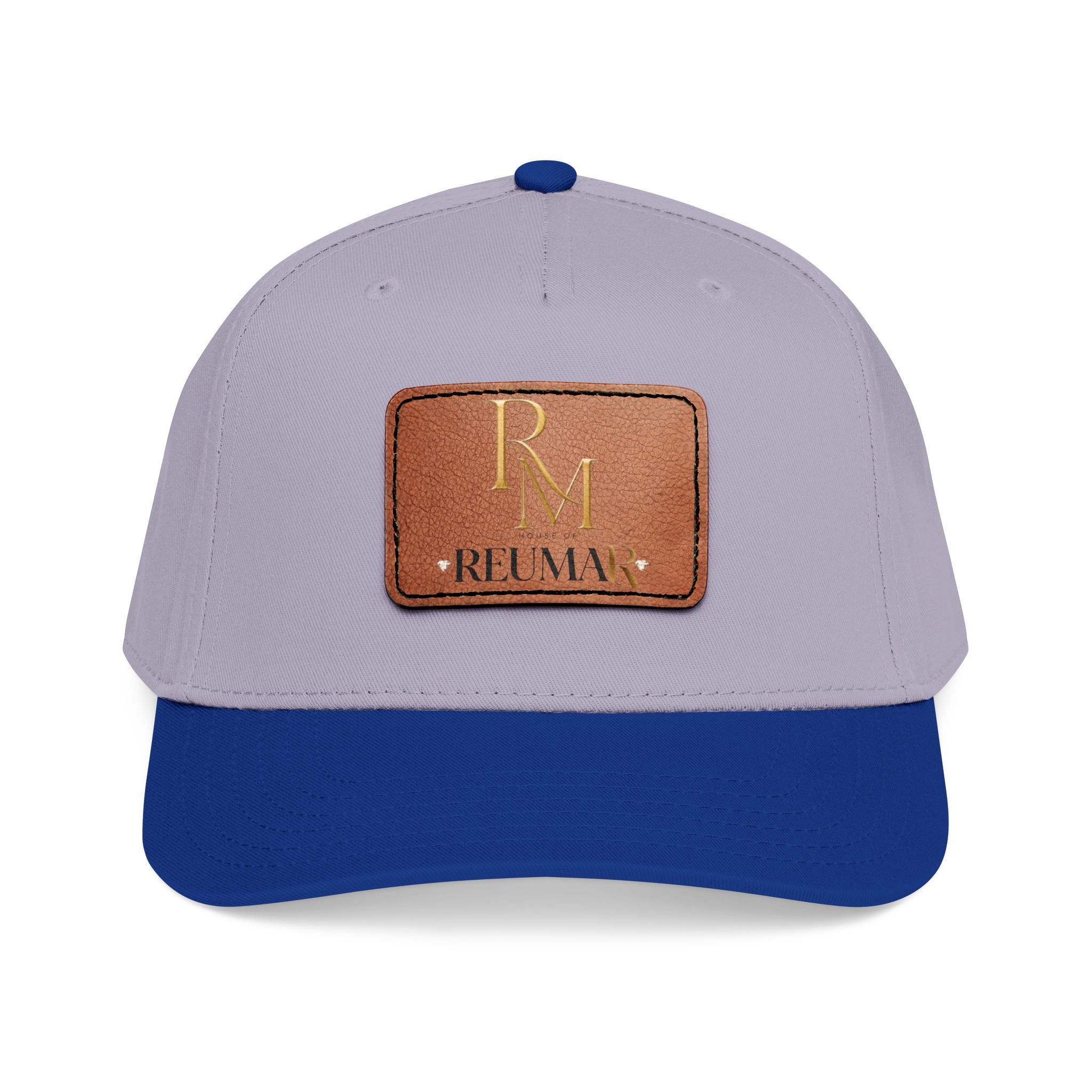Leather Patch Baseball Cap - Monogram RM Reumay