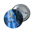 Reumar Waterfall Logo Pin Button — Custom Round Branded Badge