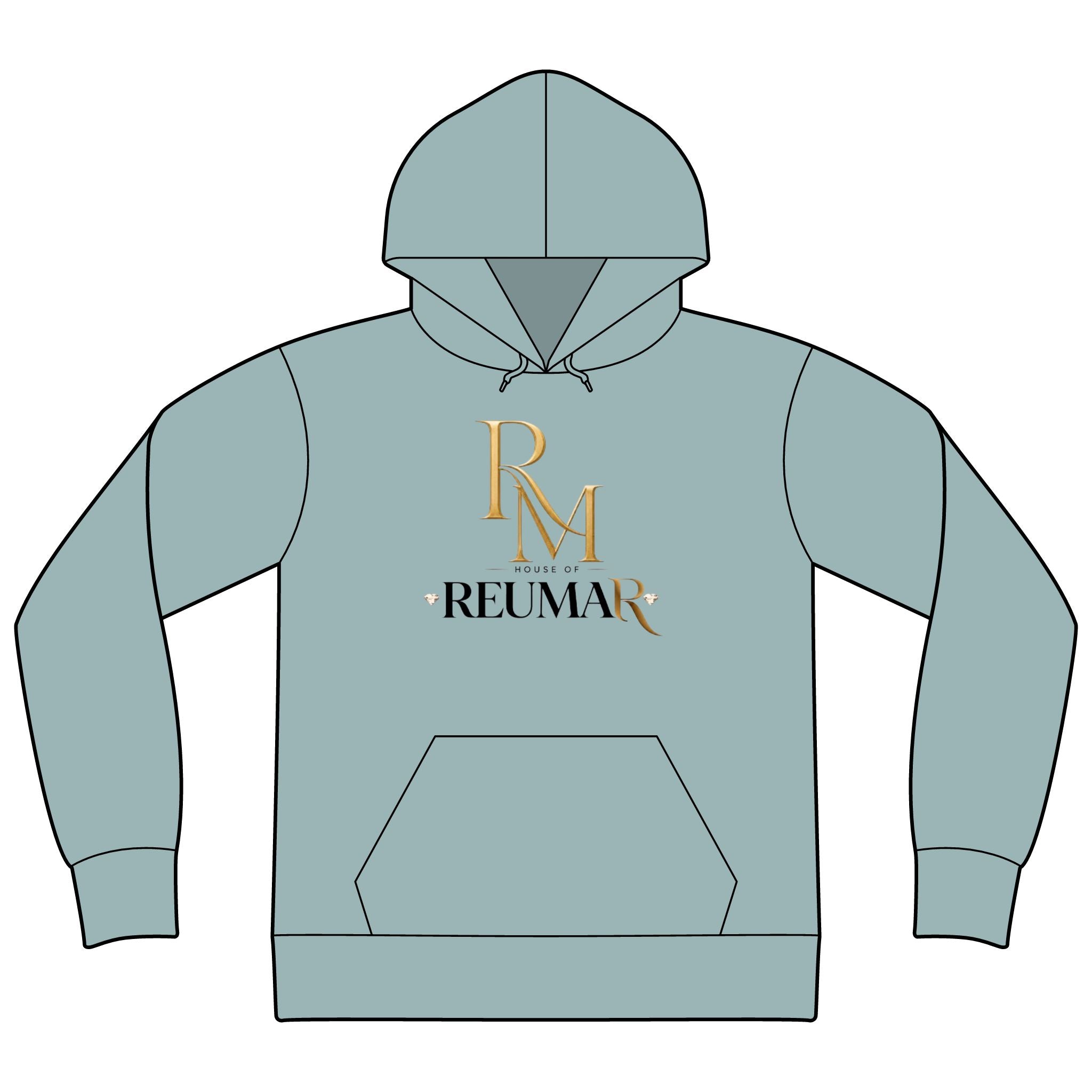 House of Reumar RM Logo Hoodie — Luxury Monogram Streetwear