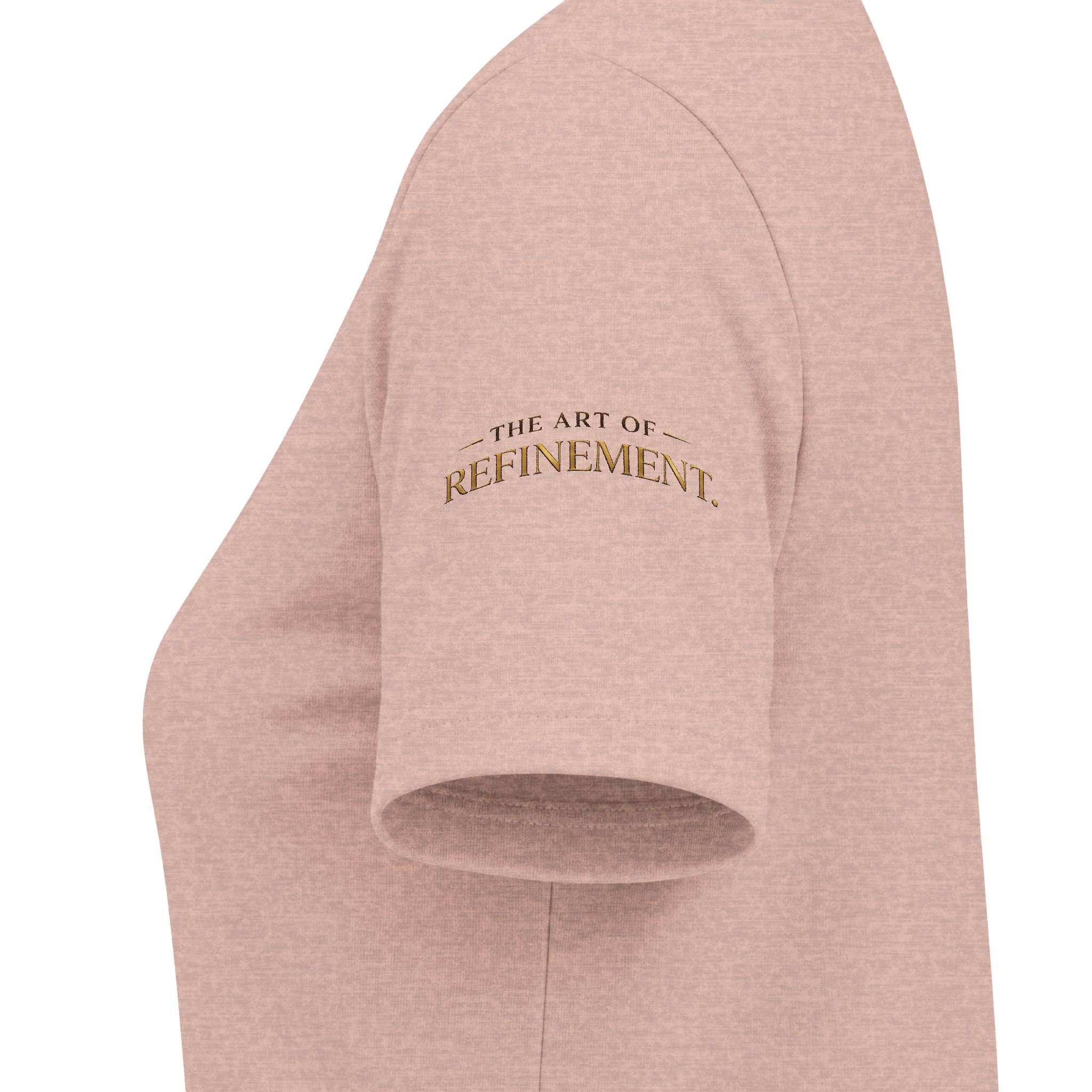 Women's V-Neck Tee — 'Reumar' Gold Monogram Logo