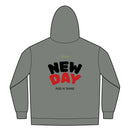 Embroidered Sherpa-Lined Zip Hoodie