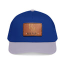 Leather Patch Baseball Cap - Monogram RM Reumay