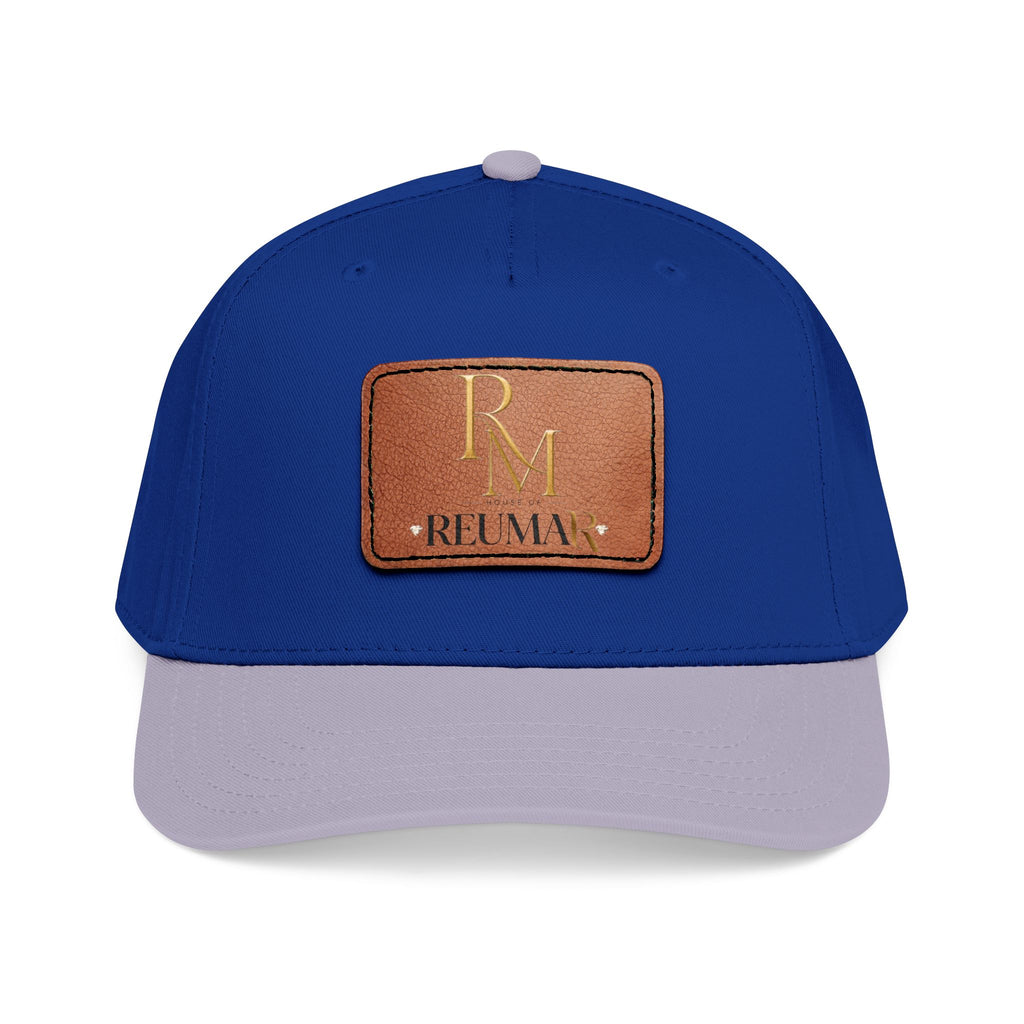 Leather Patch Baseball Cap - Monogram RM Reumay