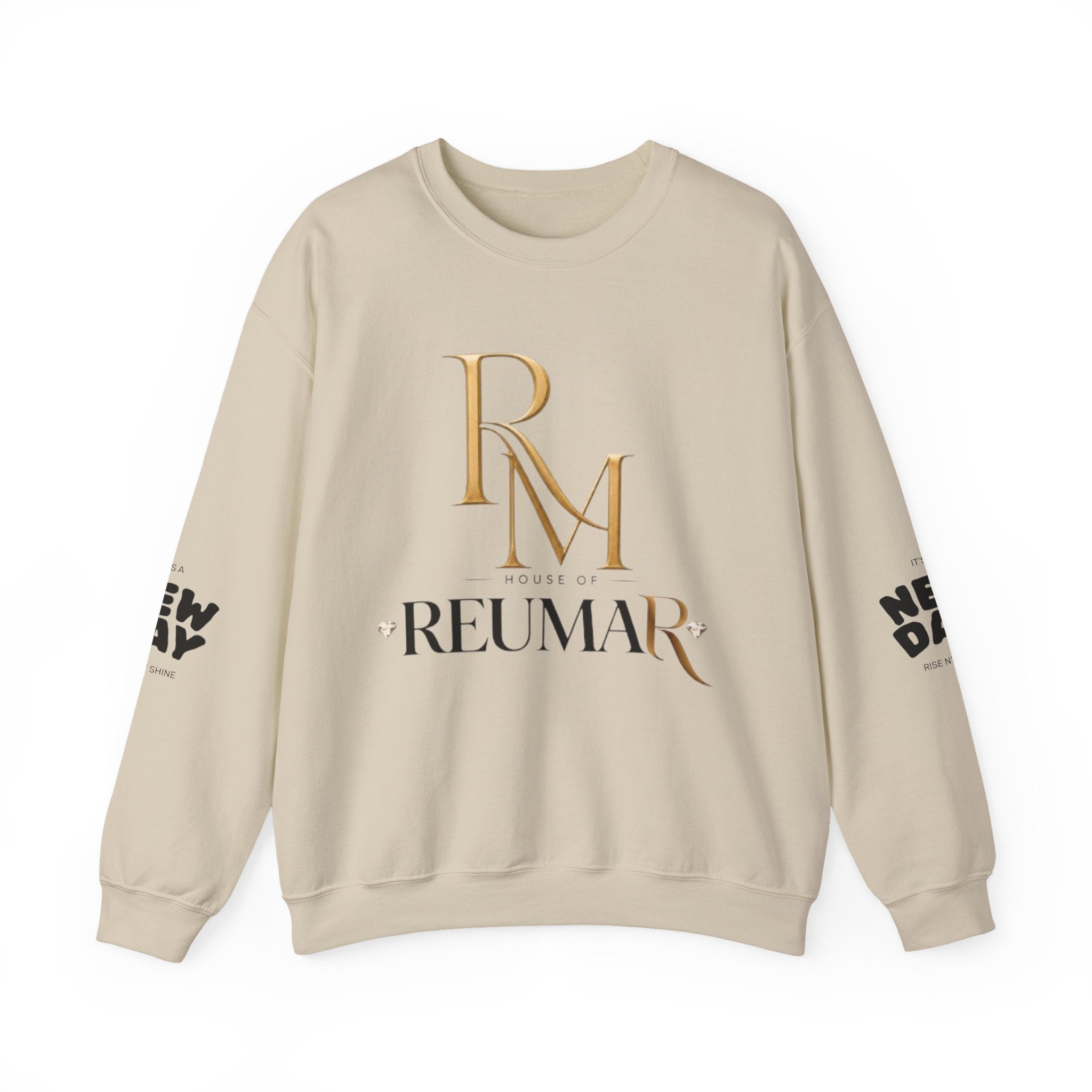 Sarcasm University Crewneck Sweatshirt — REUMAR Logo College-Style Pullover