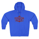 Endless Love Zip Hoodie - Romantic Crown Graphic Couples Pullover
