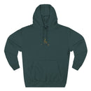 Minimalist Gold Monogram Hoodie — 'RM' Chest Logo Fleece Pullover