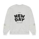 Sweatshirt — "It's a New Day" Oversized Organic Crewneck