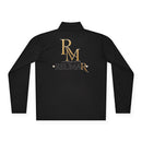 Quarter-Zip Pullover — Gold 'RM Reumar' Logo Embroidered Sweatshirt