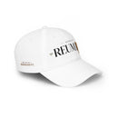 House of Reumar Red Low Profile Baseball Cap — Embroidered Logo Hat