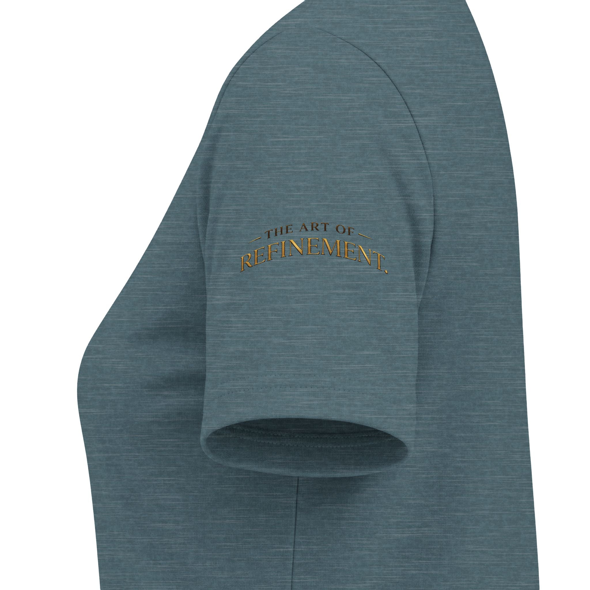 Women's V-Neck Tee — 'Reumar' Gold Monogram Logo